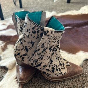 Cowhide Myra Booties